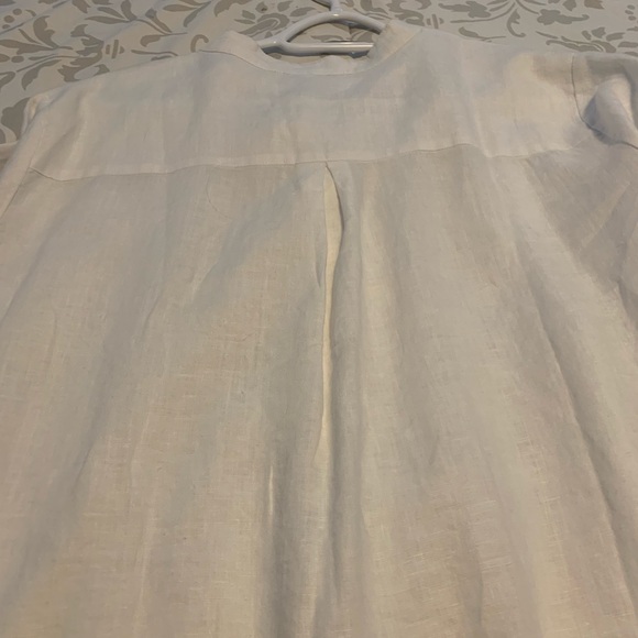 SYMPLI L MANDARIN LINEN TUNIC - Picture 11 of 16